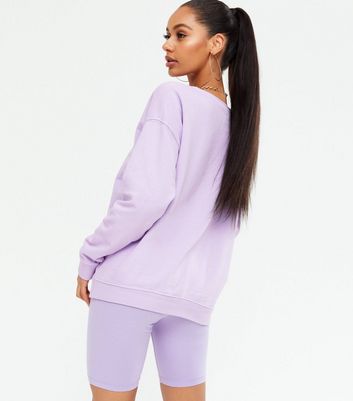 Lilac Wonderful Logo Sweatshirt | New Look