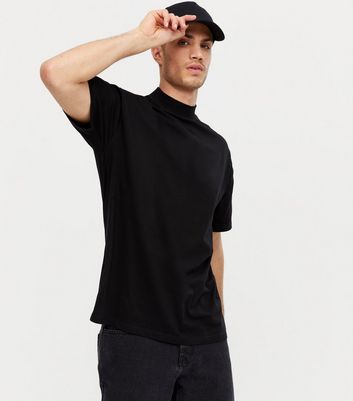 black high neck shirt