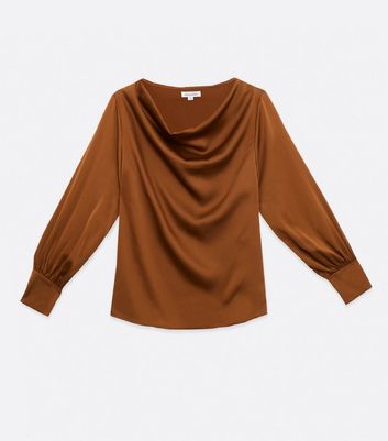 cowl neck cap sleeve top