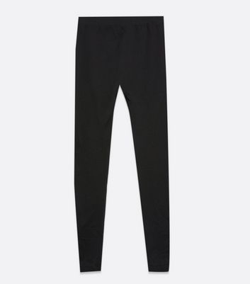 black fleece lined leggings