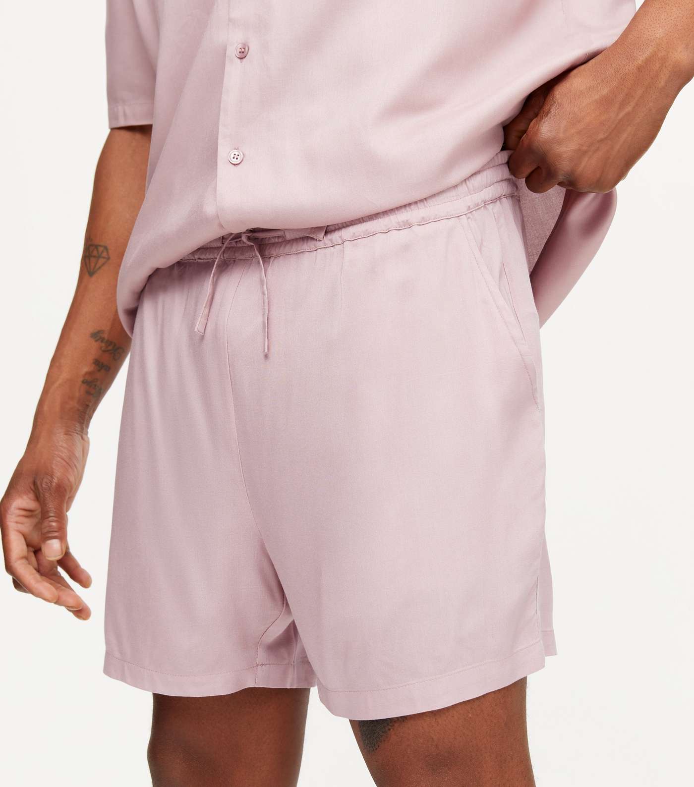 Mid Pink Woven Shorts  Image 2