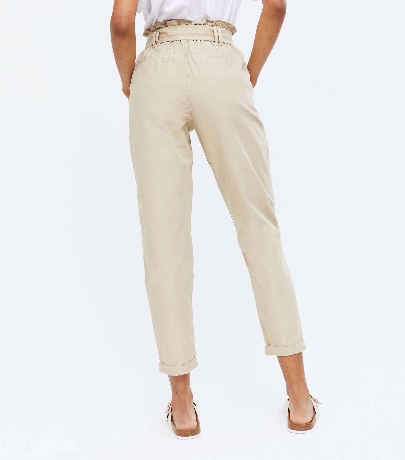 Stone Belted Zip Waist Trousers Image 4