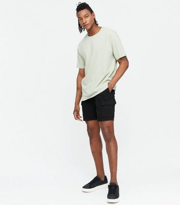 Black Cotton Cargo Shorts | New Look