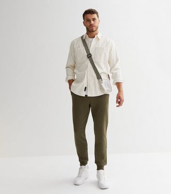 khaki tracksuit bottoms mens