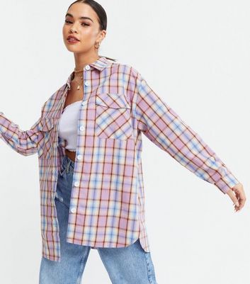 checked shirt womens new look