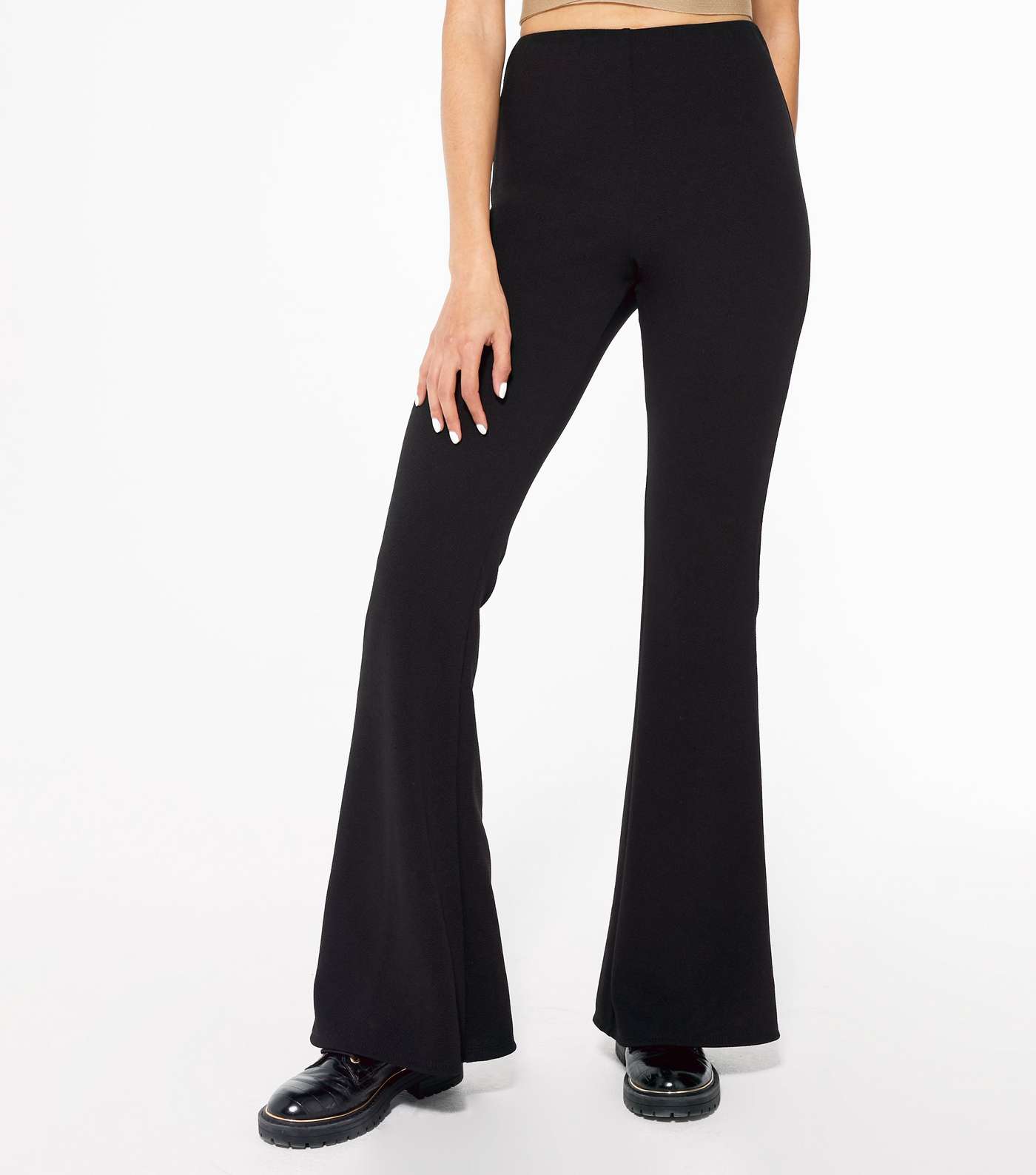 Black Flared Trousers  Image 2
