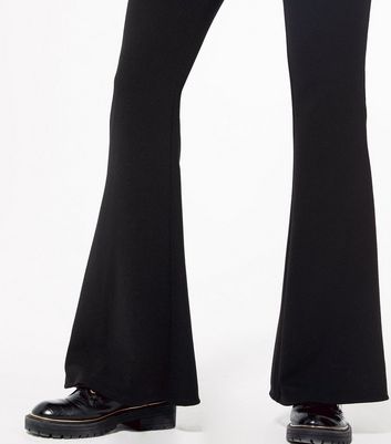 Good American CRYSTAL PULLON FLARE - Trousers - black - Zalando.co.uk