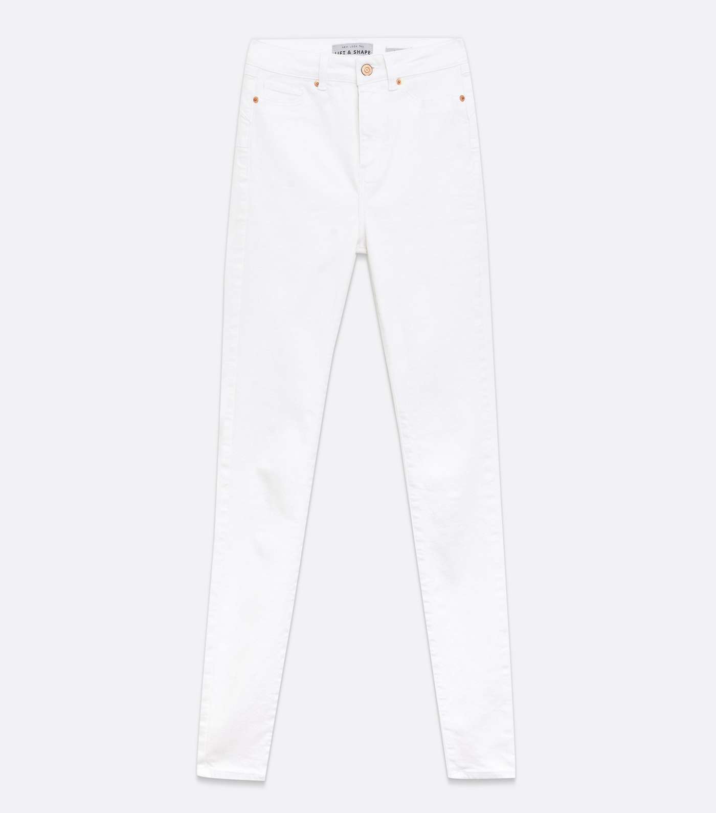 Tall White Lift & Shape Jenna Skinny Jeans Image 5