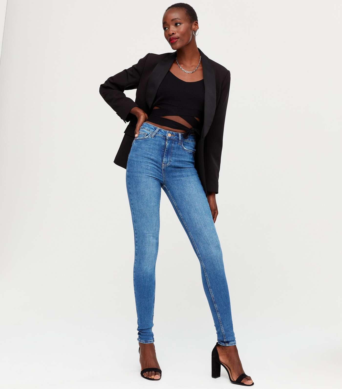 Tall Blue 'Lift & Shape' Jenna Skinny Jeans