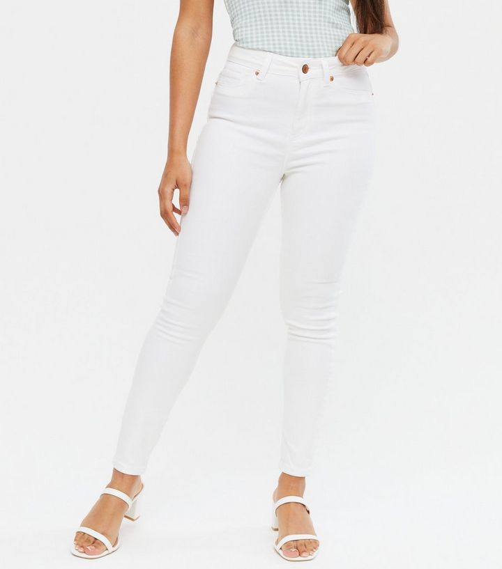White 'Lift & Shape' Jenna Skinny Jeans | New Look
