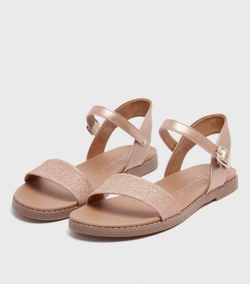 Glitter deals footbed sandals