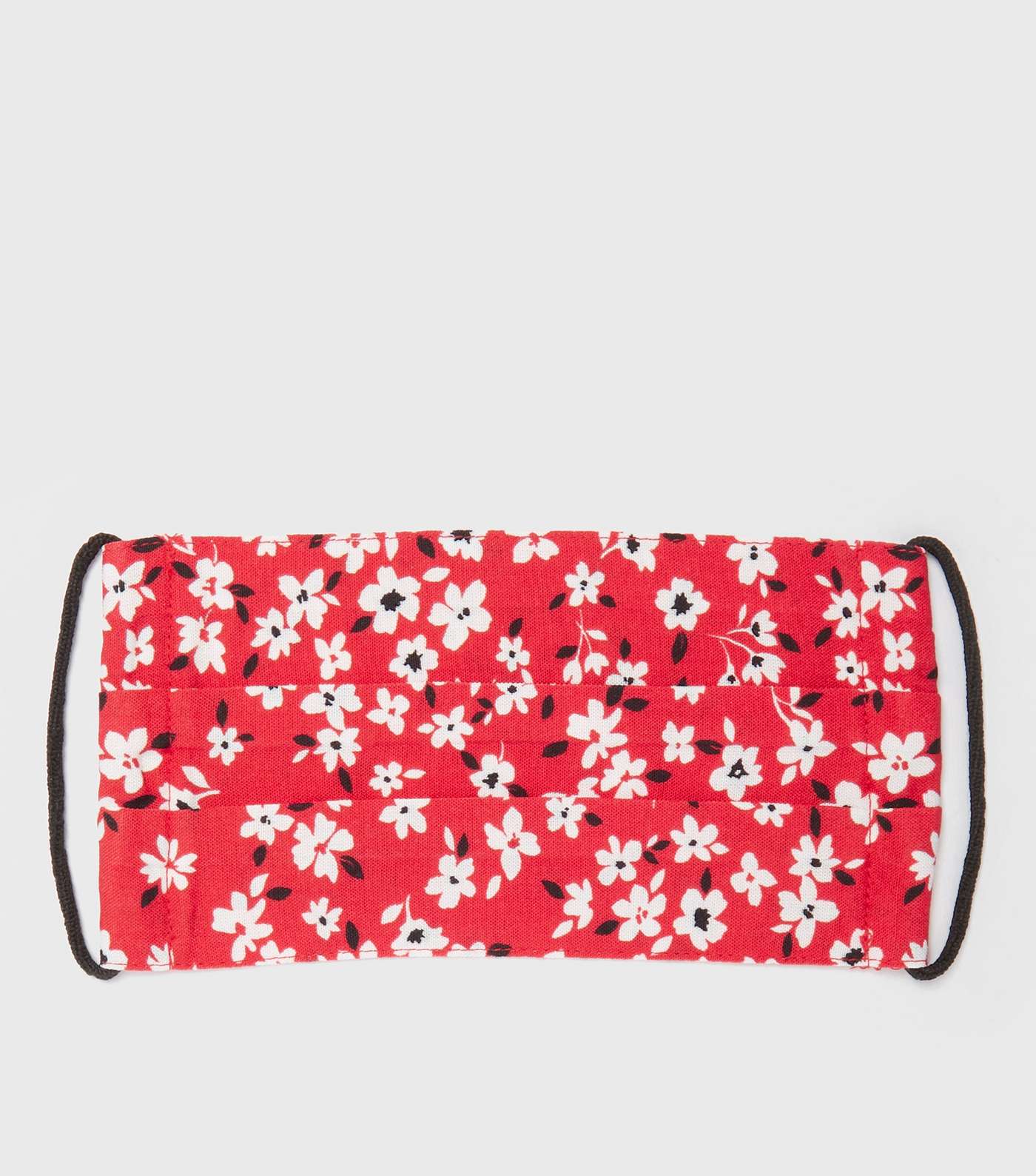 Girls Red Ditsy Floral Reusable Face Covering