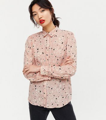Pale Pink Leopard Print Shirt | New Look