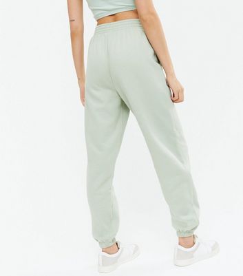 new look green joggers