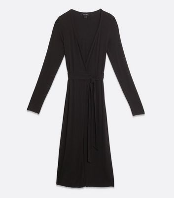 long black belted cardigan