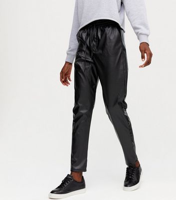 Leather Joggers New Look Discount Sale 