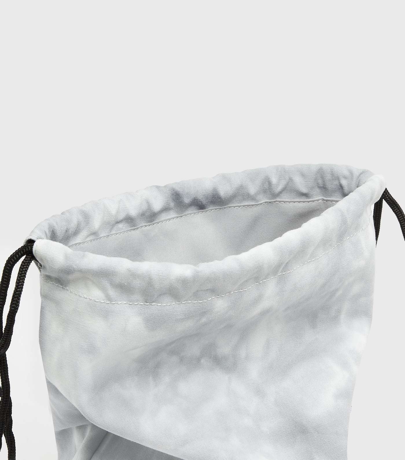 Girls Pale Grey Tie Dye Drawstring Backpack  Image 3