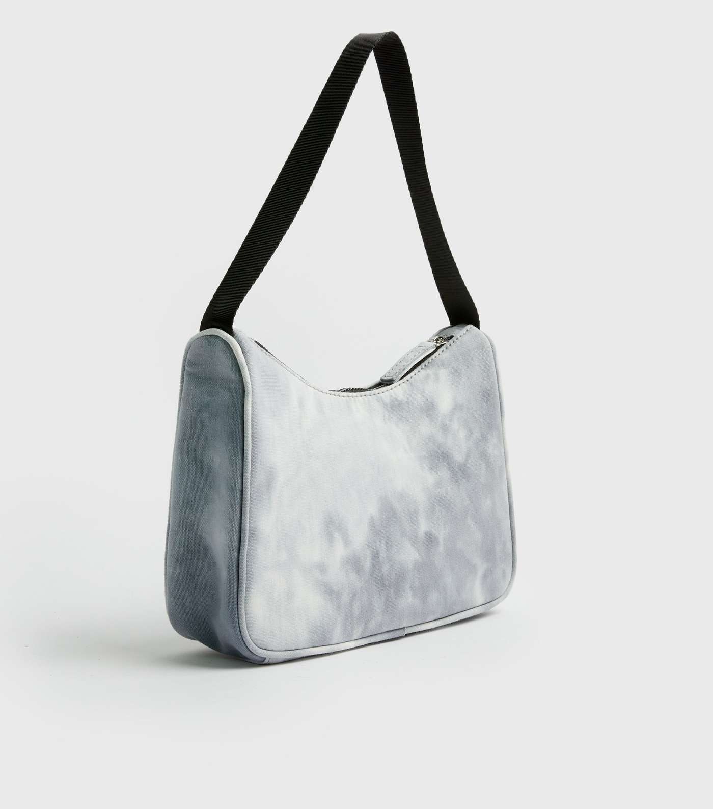Girls Pale Grey Tie Dye Shoulder Bag Image 4