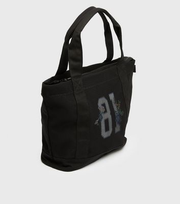 Girls black 2024 tote bag