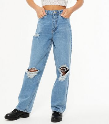 parallel leg jeans