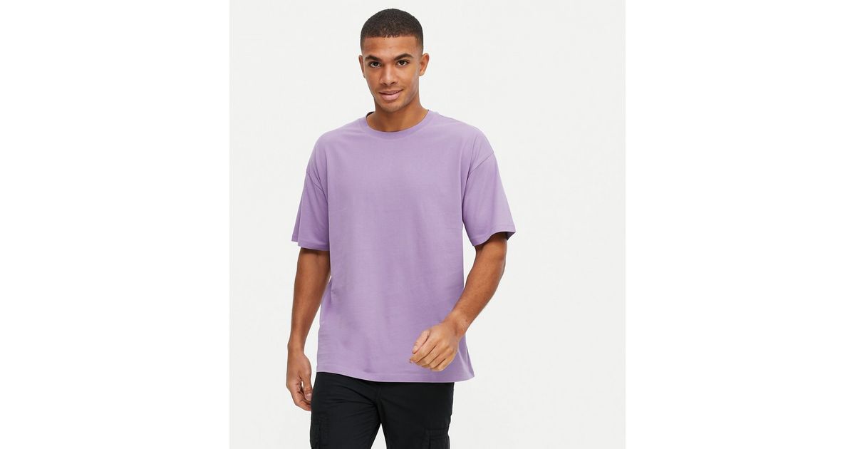 Light Purple Oversized T-Shirt | New Look