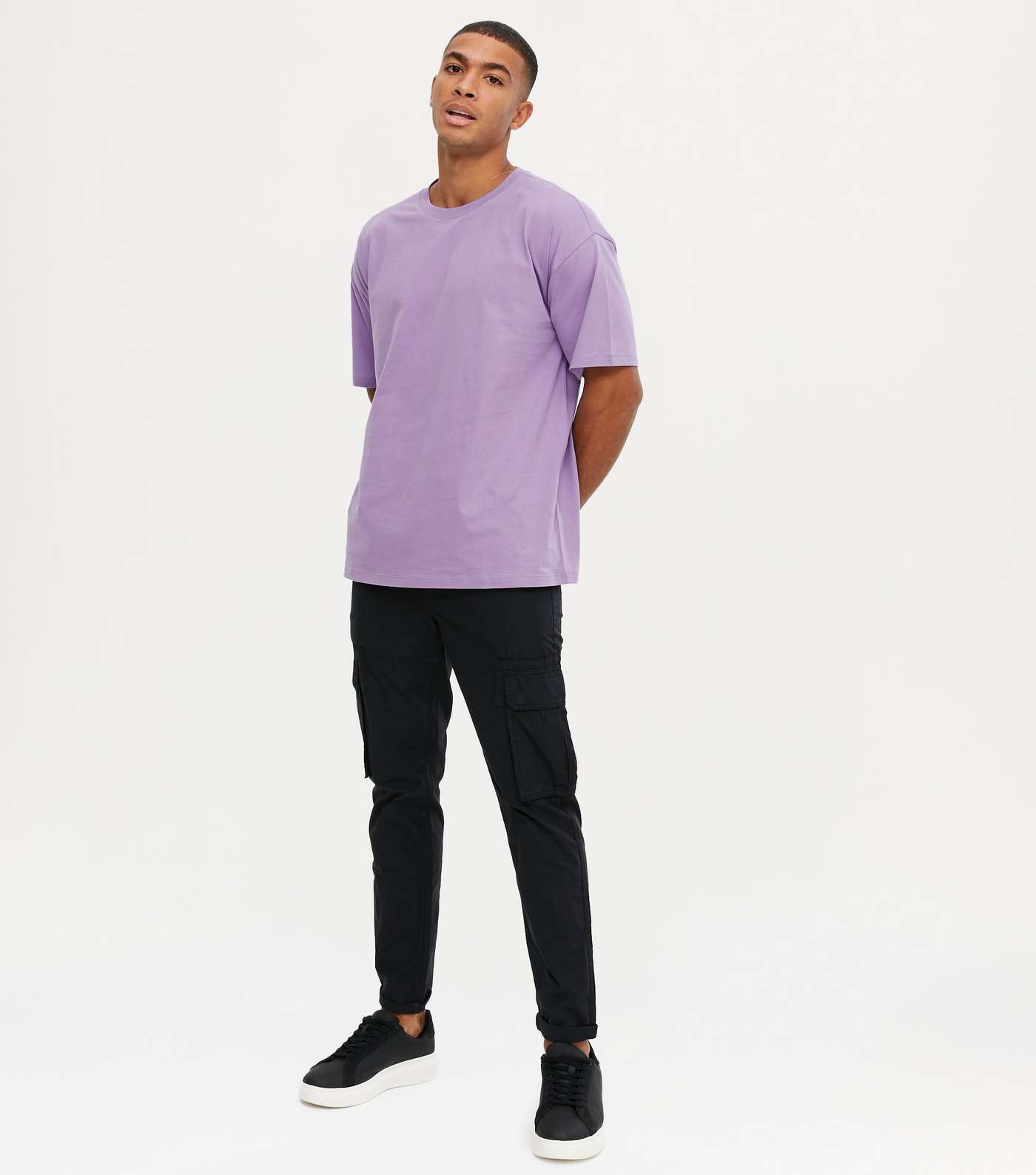 Light Purple Oversized T-Shirt Image 2