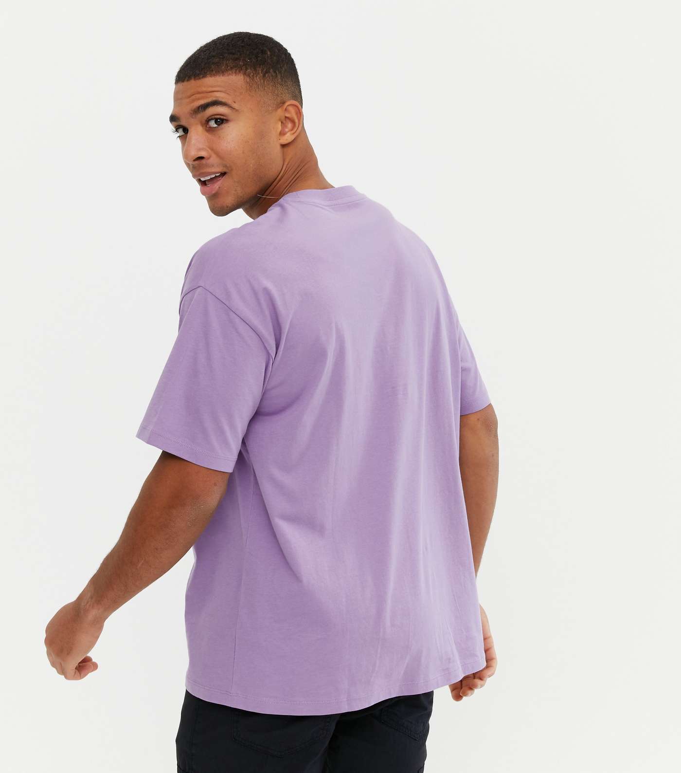 Light Purple Oversized T-Shirt Image 4