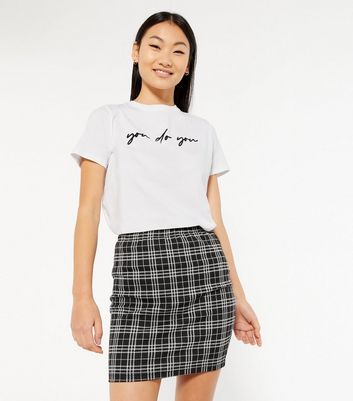 Petite White Do You Velvet Logo T-Shirt 
