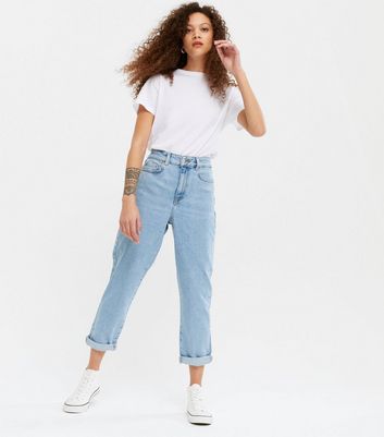 blue waist enhance tori mom jeans