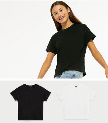plain black t shirt for girl