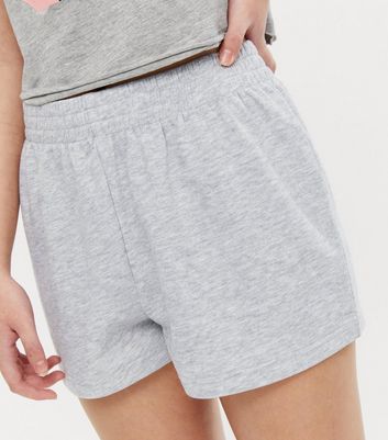 Girls grey hot sale jersey shorts