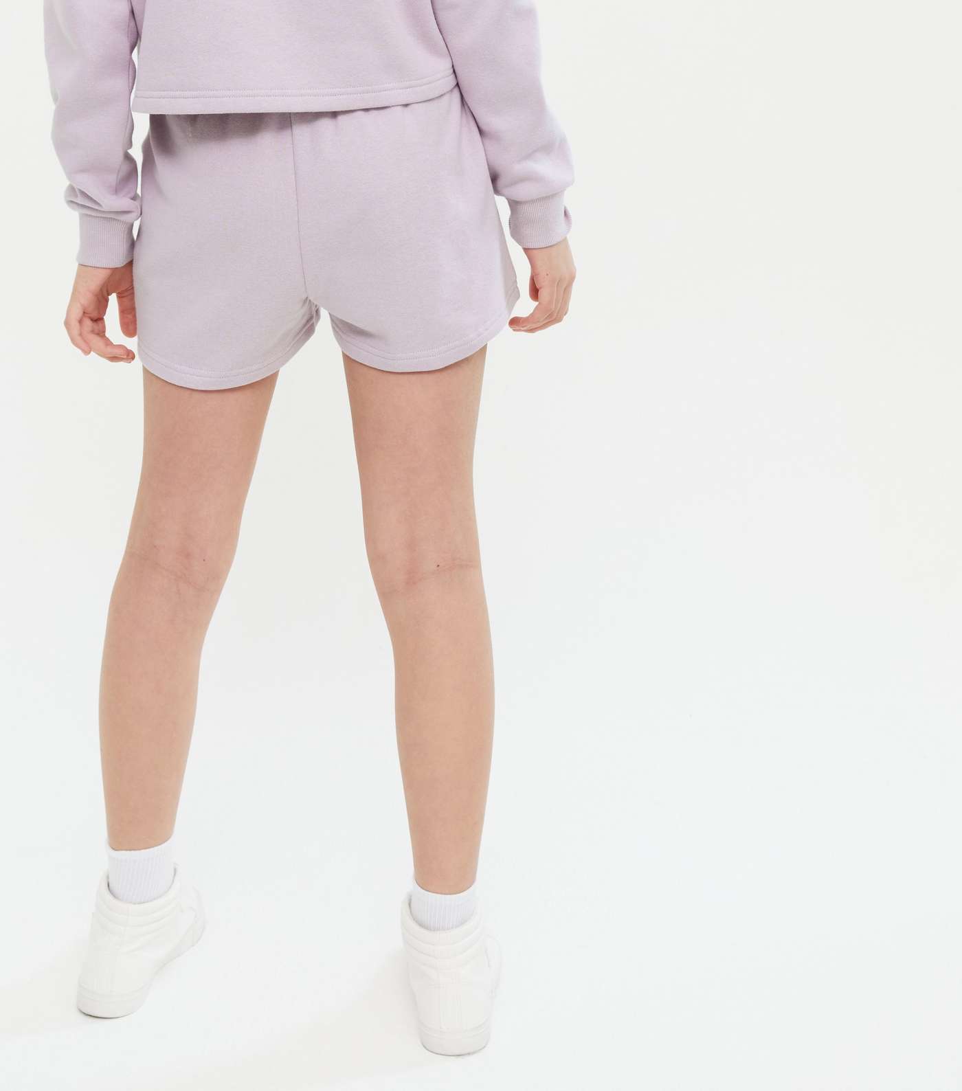 Girls Lilac Jersey Shorts  Image 4