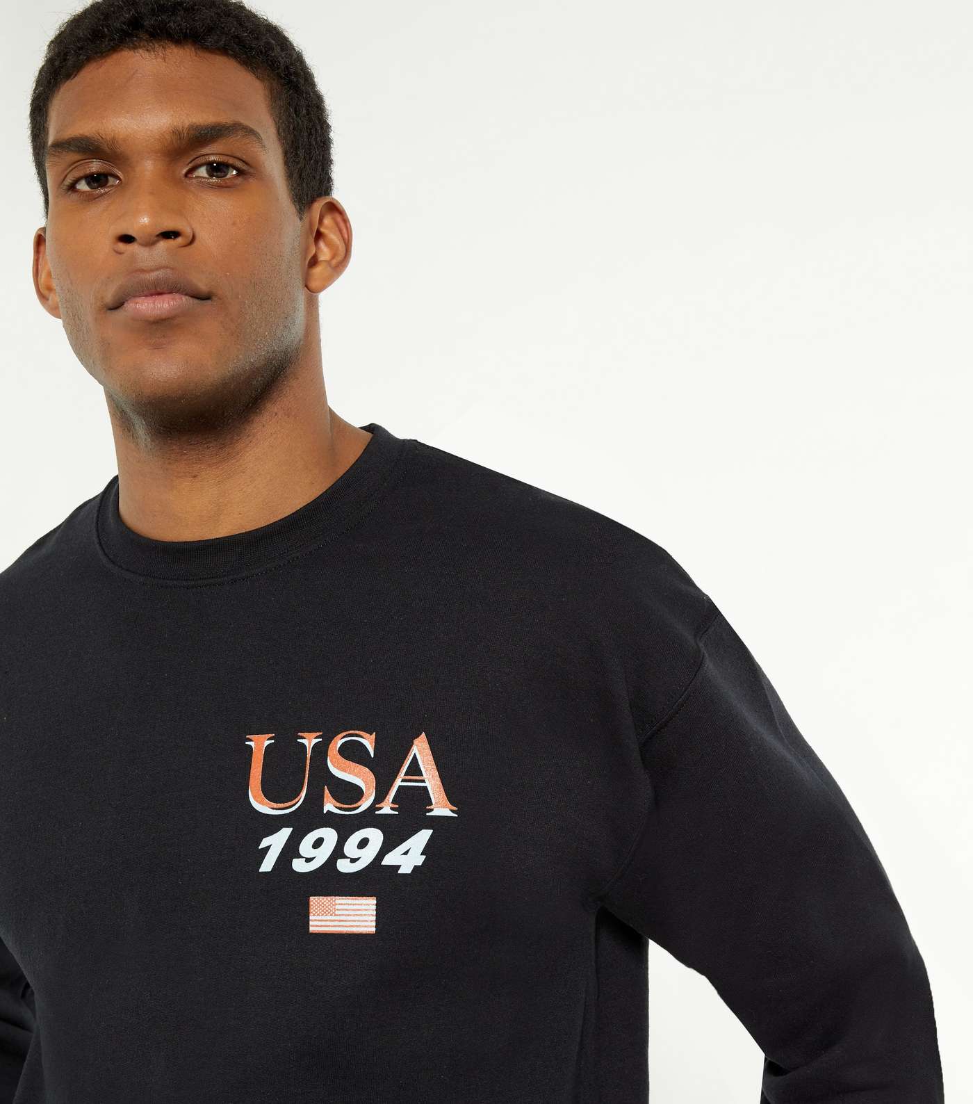 Black USA Logo Sweatshirt Image 3