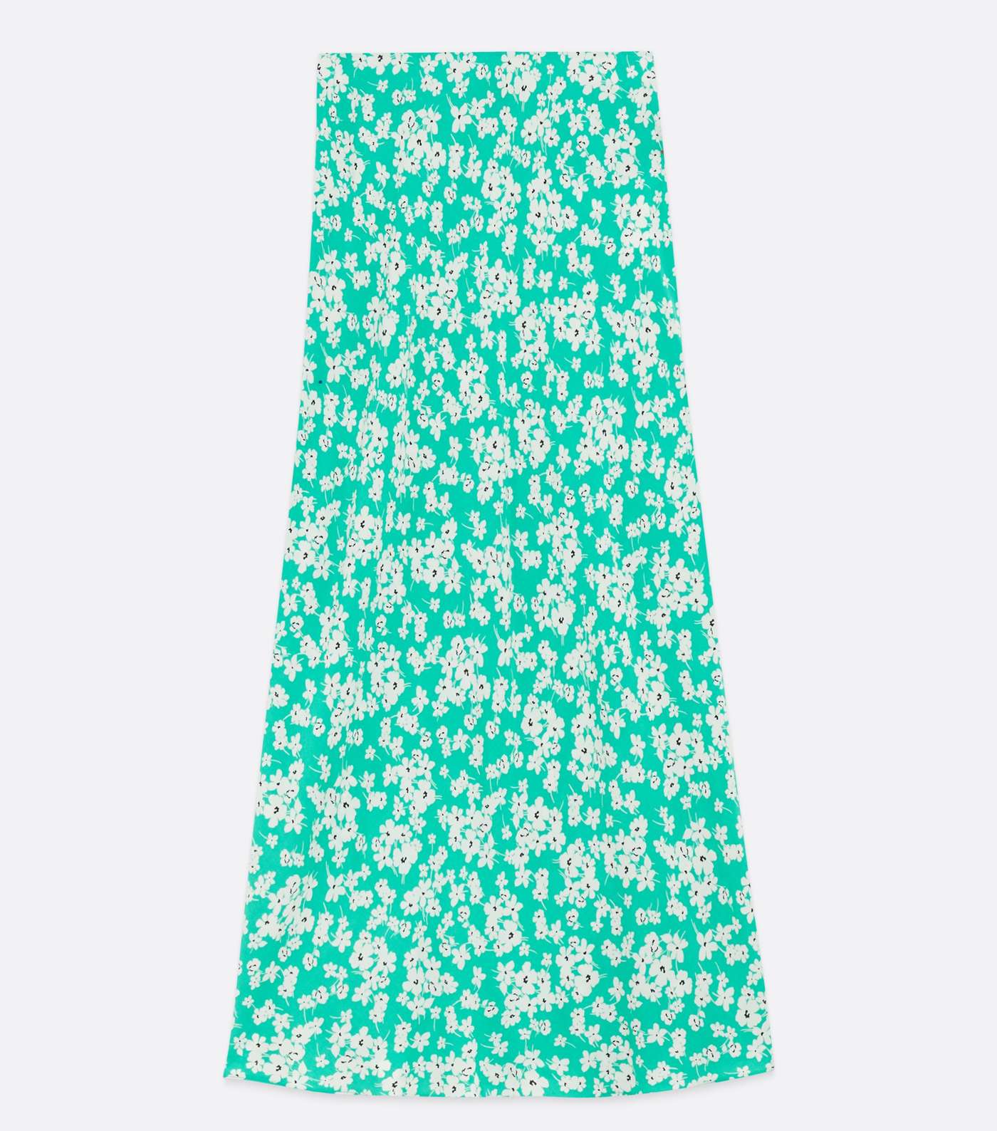 Green Ditsy Floral Midi Skirt Image 5