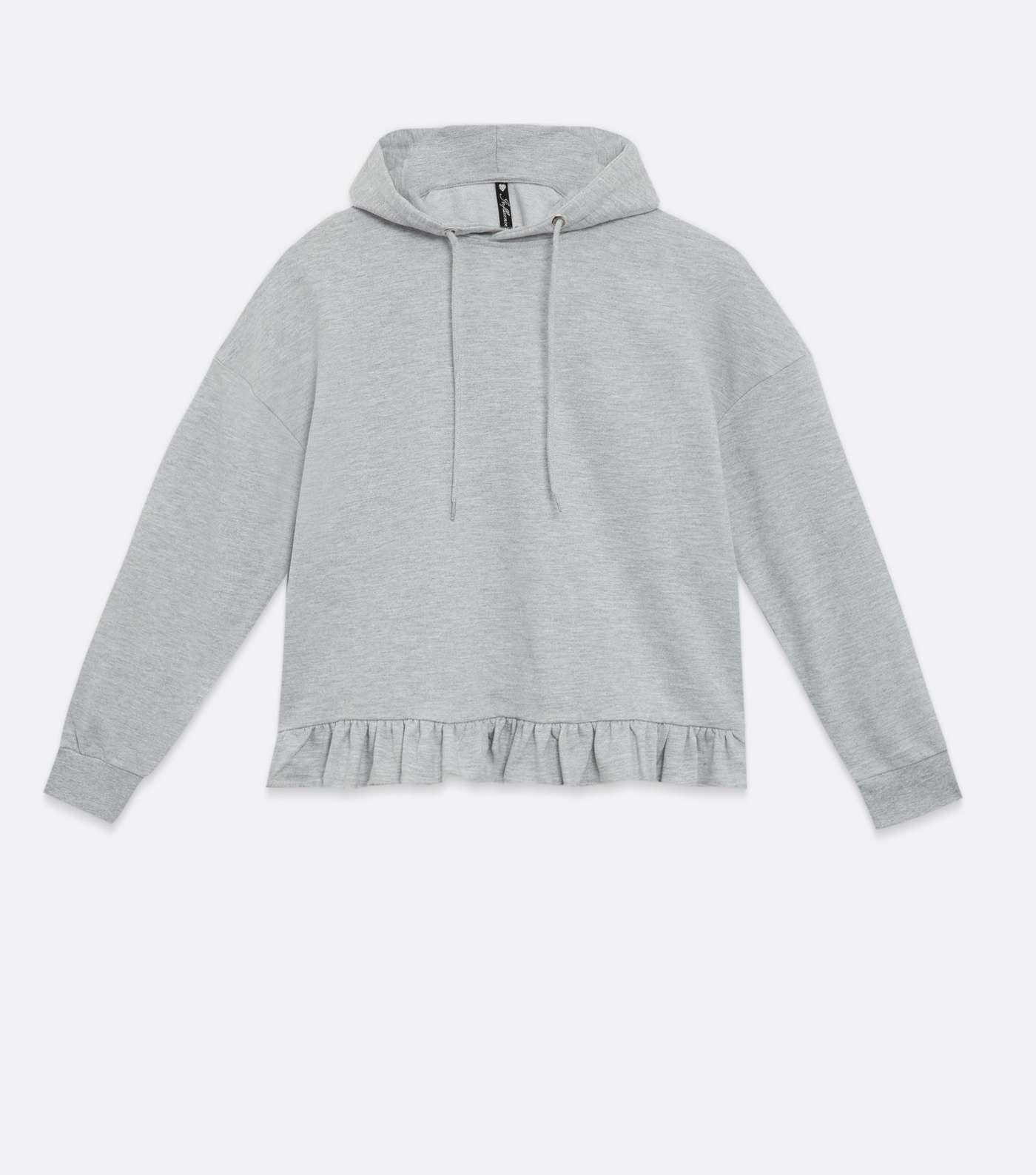 Influence Grey Frill Hoodie  Image 5
