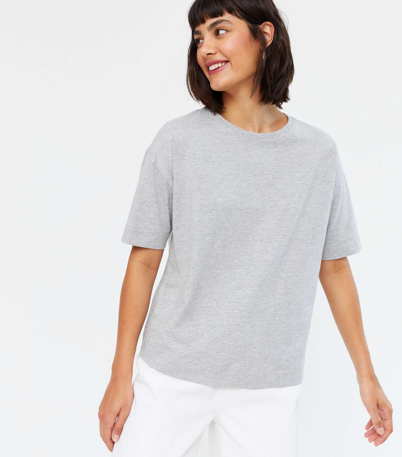 Pale Grey Oversized T-Shirt