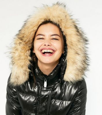 Puffer on sale vinyl coat