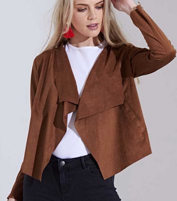 Suede deals waterfall jacket