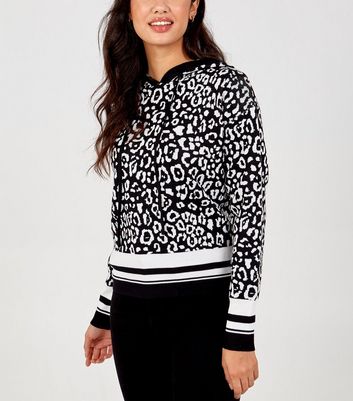 Pink Vanilla Black Leopard Print Knit 