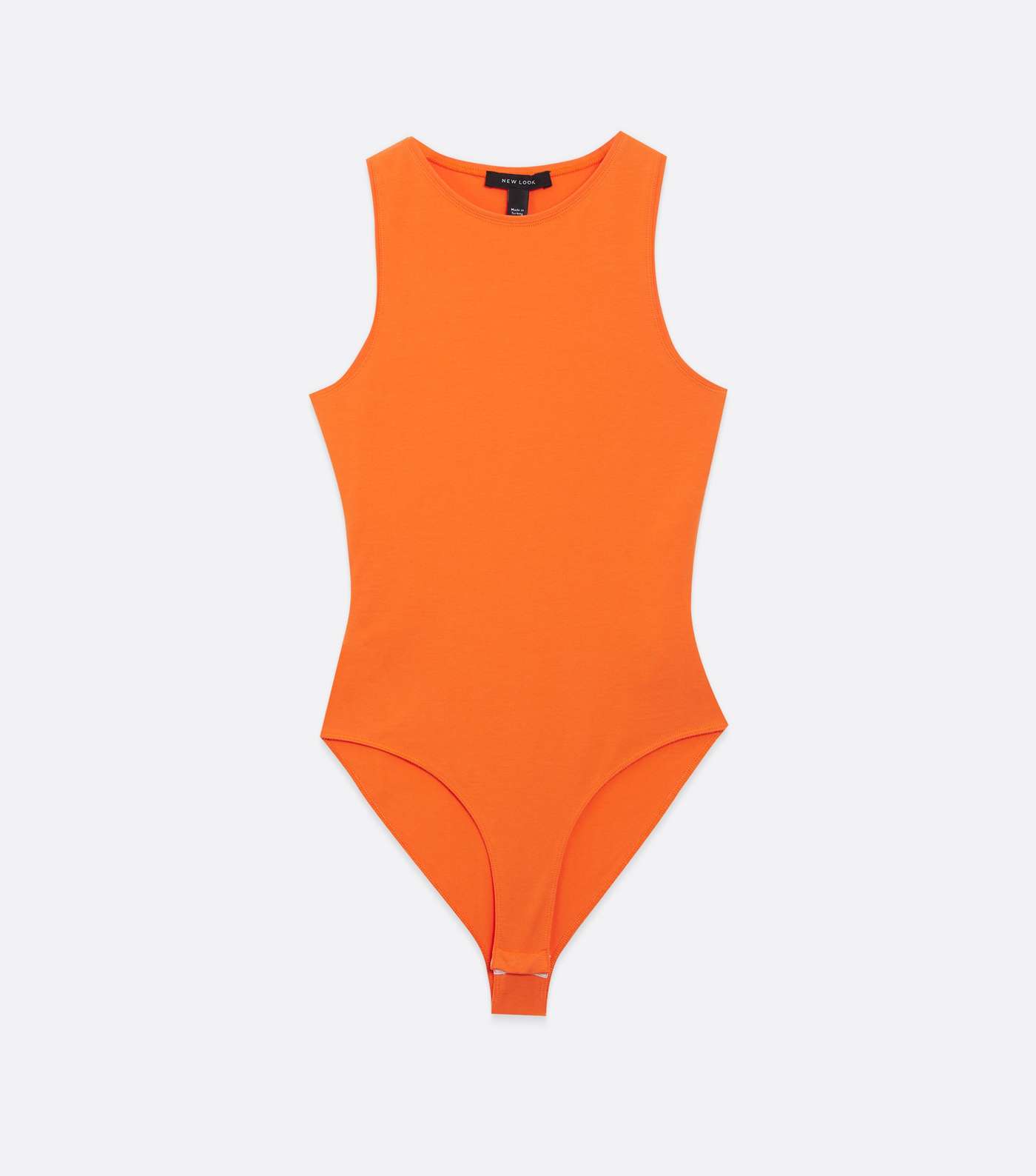 Bright Orange Sleeveless Bodysuit  Image 5