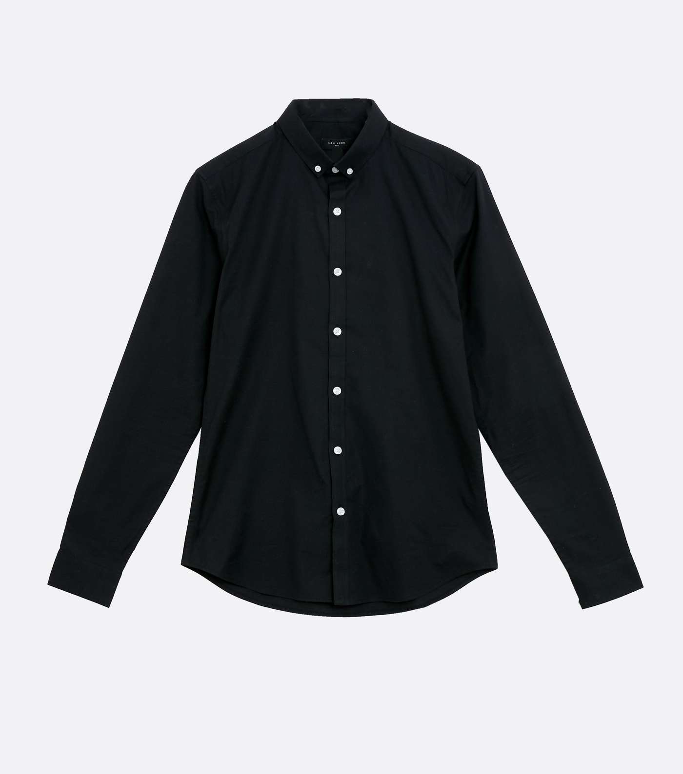 Black Muscle Fit Oxford Shirt Image 5