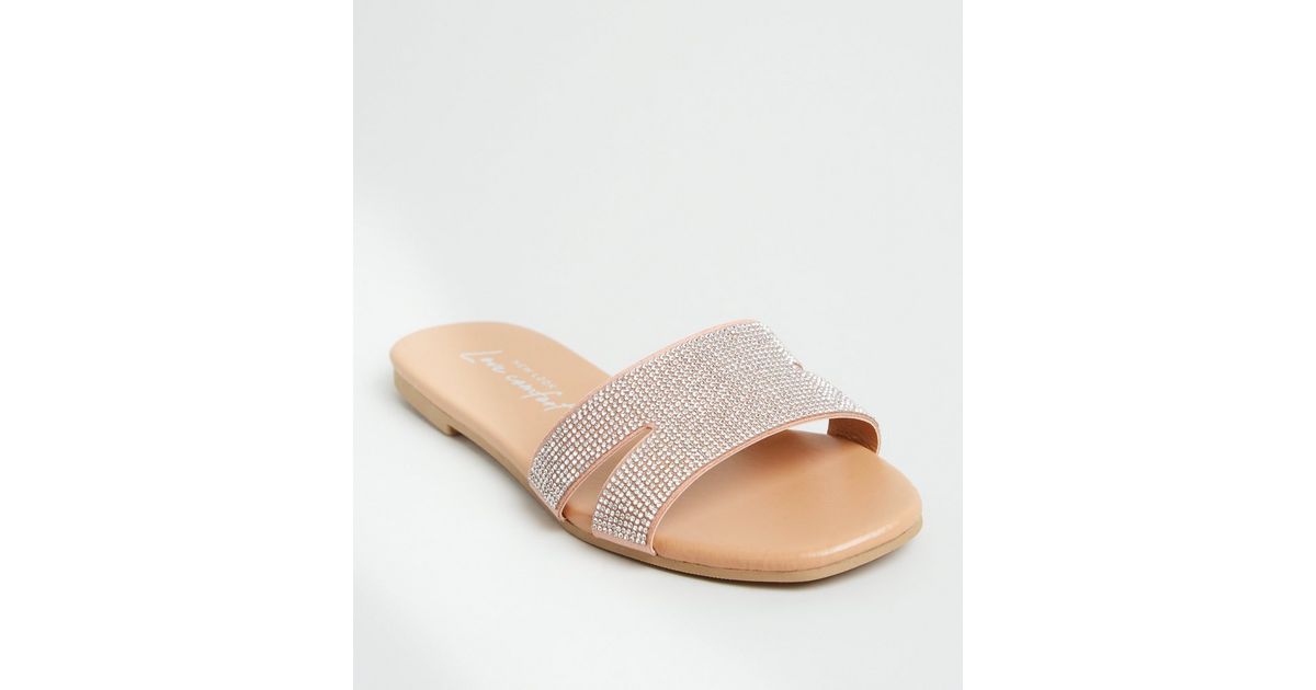 diamante sliders for women