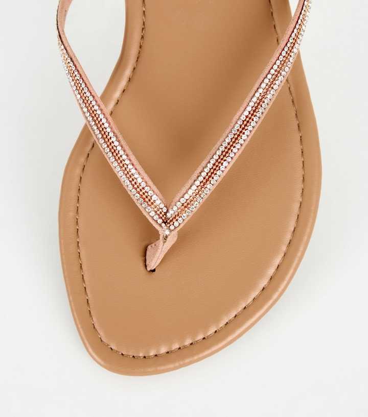 embellished flip flops