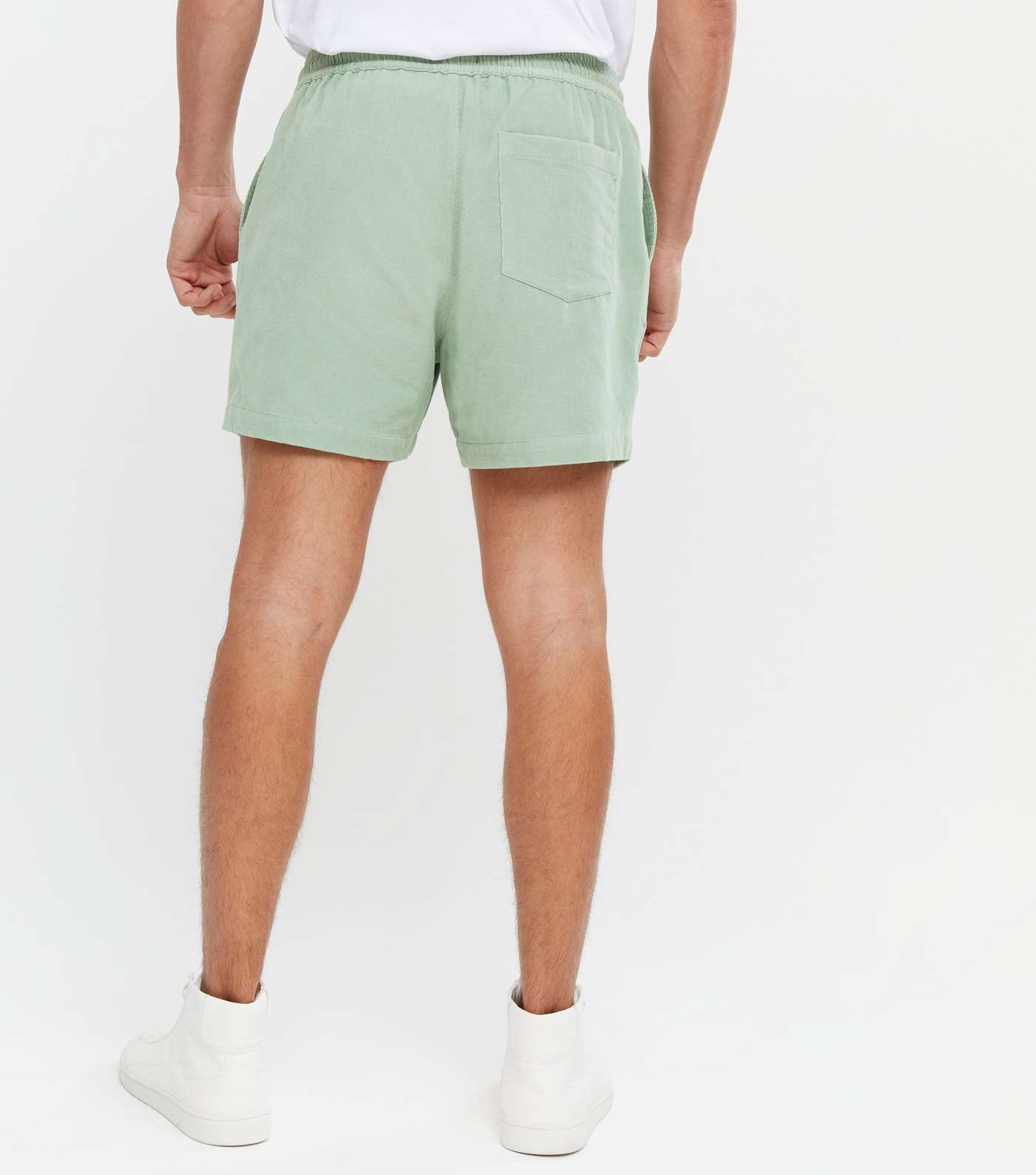 Olive Cord Shorts  Image 4