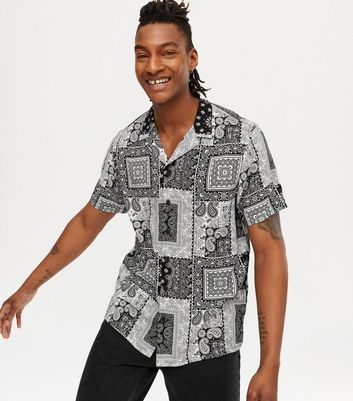 Mens paisley sale short sleeve shirt