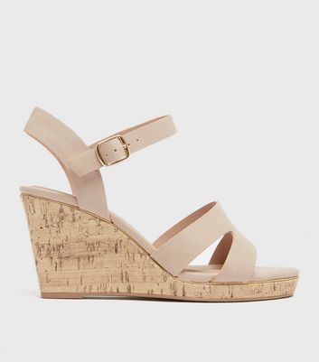 Wide fit sale cork wedges