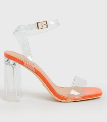 Orange on sale clear shoes