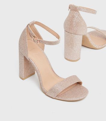 Miss Kg Ava Rose Gold Heeled Shoes in Metallic | Lyst
