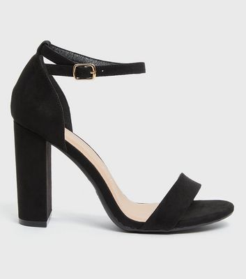 wide fitting black sandals