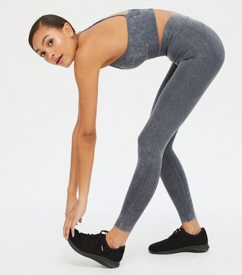 Black acid hotsell wash leggings